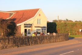 Front of the pub